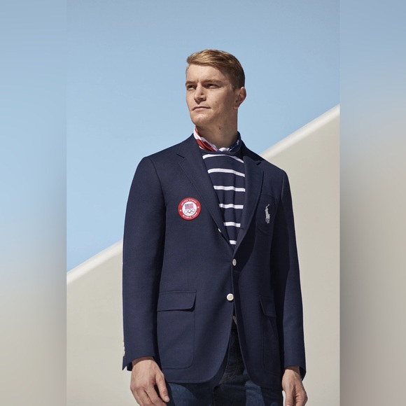 Ralph Lauren Navy Double-Breasted Blazer with Gold Buttons - Picture 2 of 15